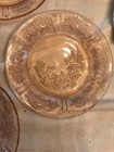 4 PINK DEPRESSION GLASS PLTES AND 6 CROWN DEVON FRUIT PLATES MADE IN ENGLAND — photo 9