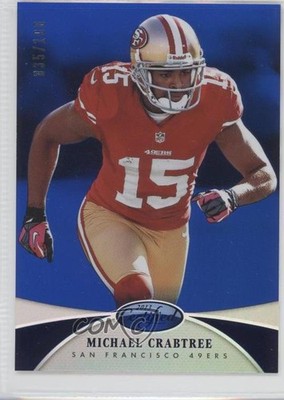 2013 Certified Mirror Blue 35/100 Michael Crabtree #137 0f8