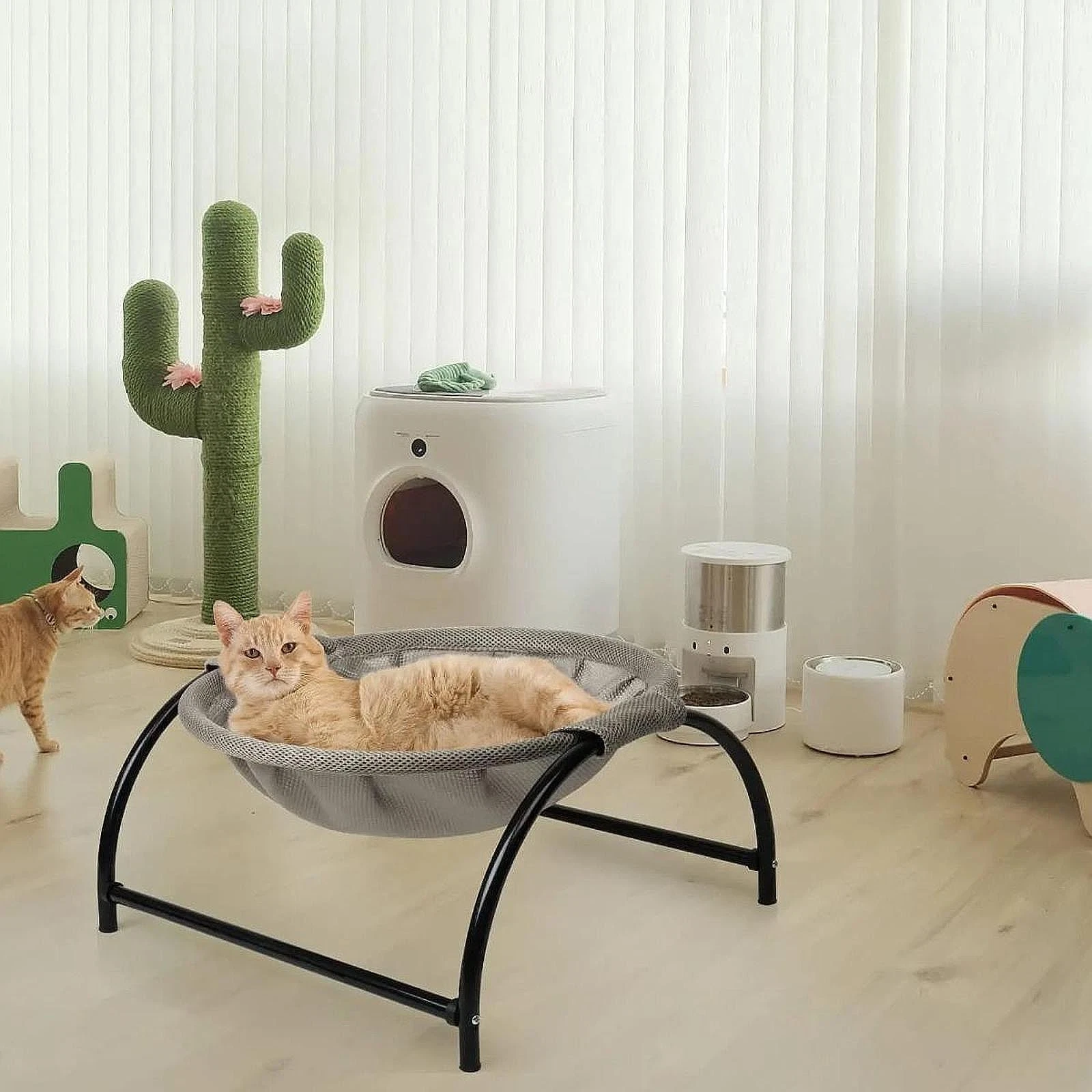 Elevated Pet Bed Cat Hammock Bed Rest Sofa Scratch Resistant Pet Supply Cat Nest