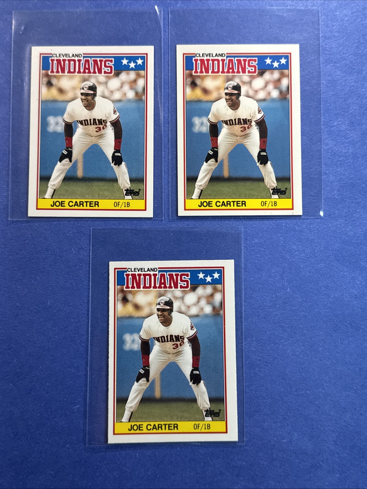 1988 Topps Tiffany UK Edition Mini #12 ~ Indians ~ Joe Carter