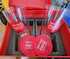Ensemble de tasses en verre Reyes Coca-Cola 16 oz avec boîte