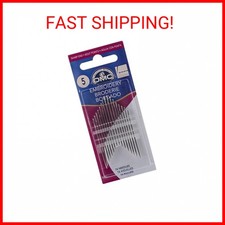 DMC 1765-5 Embroidery Hand Needles, 15-Pack, Size 5