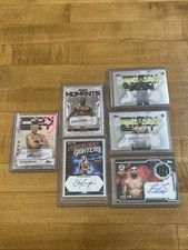 (6) UFC Auto Refractor Patch Lot Silva /199, Covington /299, Thompson, Erceg