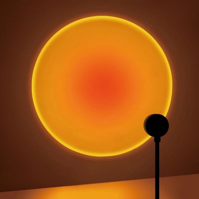 Sunset Projection Lamp USB LED Atmosphere Light Rotatable Night Light Home Bedro