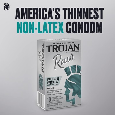 Trojan RAW Pure Feel Plus NON-LATEX 10 Lubricated polyurethane Condoms 12/2025 | eBay Trojan RAW Pure Feel Plus NON-LATEX 10 Lubricated polyurethane Condoms 12/2025 | eBay