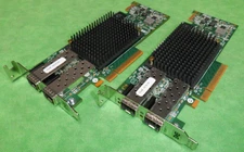 LPE16002 Dual Port 16GB SFP+ FC HBA Fibre Channel Adapter LOW    LOT OF 2
