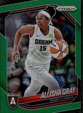 2025 Panini Prizm WNBA #16 Allisha Gray Green Prizms