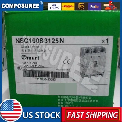 1PC New Schneider NSC160S3125N Molded Case Circuit Breakers Free shipping