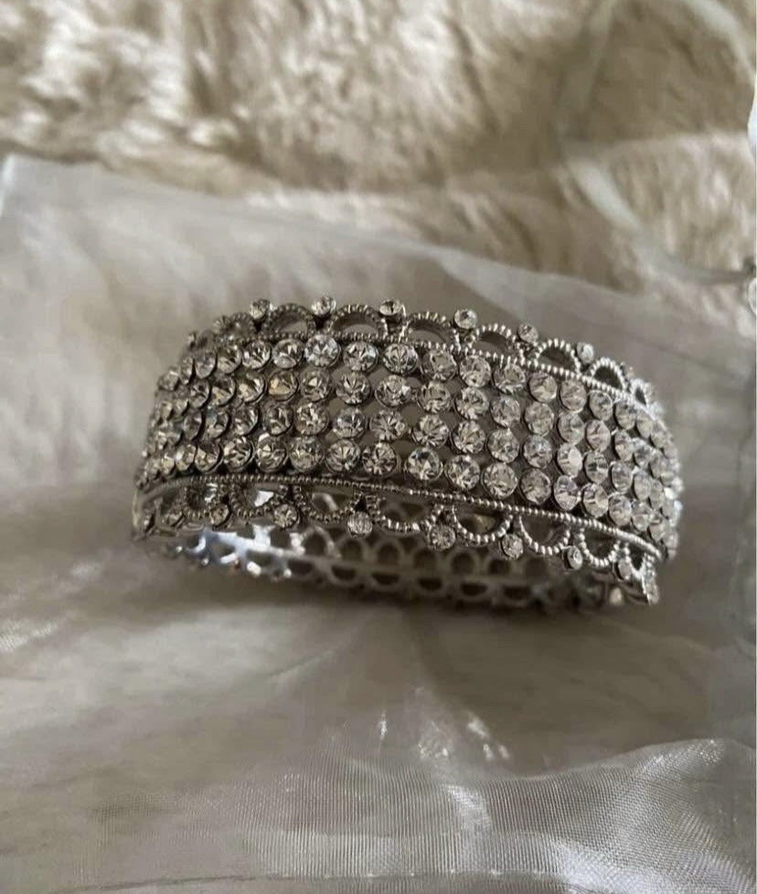 Two Beautiful Rhinestone Bracelets - image 5