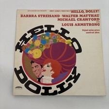 Hello Dolly 1969 LP Vinyl Soundtrack Barbara Streisand, Louis Armstrong Shrink