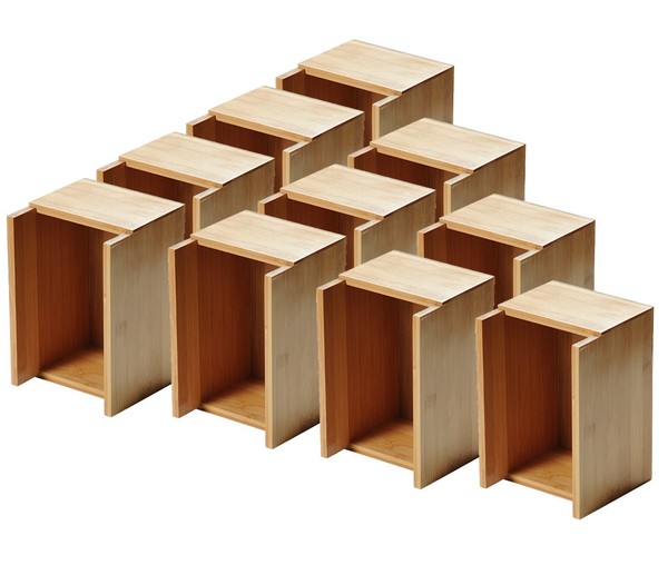 10Er SET Kesper 70854 Serviettenspender-Besteckkasten Aus Fsc-Zertifiziertem ...-image