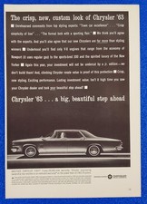 1963 Chrysler New Yorker Hardtop Original Vintage Print Ad Aka Mafia Land Yacht