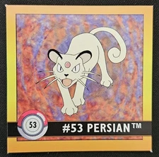 Persian 53 Artbox Series 1 Stickers Vintage Pokémon Trading Card Game 1999 NM