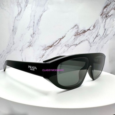 PRADA Sunglasses Black PR C02S 16K08Z 57mm Authentic Prada w/ Box