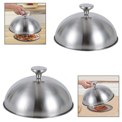 Cupola Da Cottura In Acciaio Inox 22,9 Cm + Spatola Pinza Da Bistecca 24,6 Cm – Per Piastra, Griglia E Barbecue