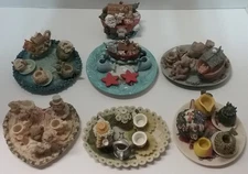 Miniature Tea Sets Multiple Themes Lot of 12
