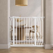 29.1-  38.  5" Easy Walk-Thru Baby and Pet Safety Gate with Hold-Open/Auto-Close