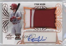 2021 Leaf Trinity Patch Auto Ethan Wilson #PA-EW1 Patch Auto 11oq