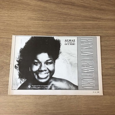 MUSIC51 MAGAZINANZEIGE 5X8 RANDY CRAWFORD SINGLE ALMAZ