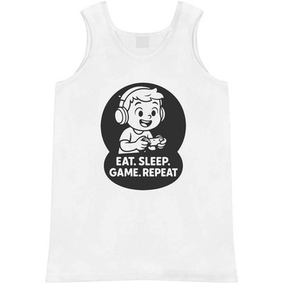 ''Essen. Schlaf. Spiel. Repeat.' Trägershirt / Tanktop für Erwachsene (AV054174)