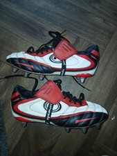 Optimum Rugby Boots Uk Size 7 Red Black White Fast Dispatch