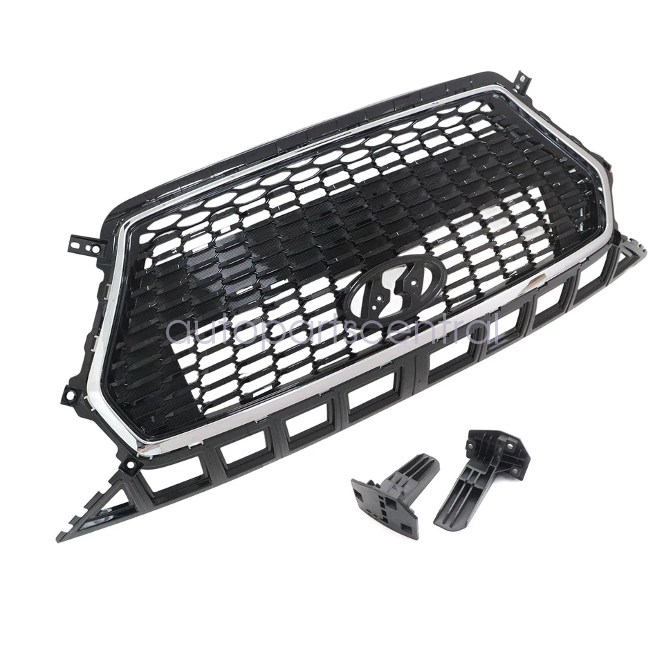 For Hyundai Elantra GT 2018-2020 Front Upper Radiator Grille Black 86350G3000 - Image 3 of 4
