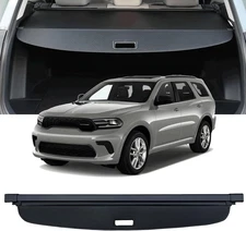 Cargo Cover Compatible with Dodge Durango 2nd-Row 2011-2025, Black 