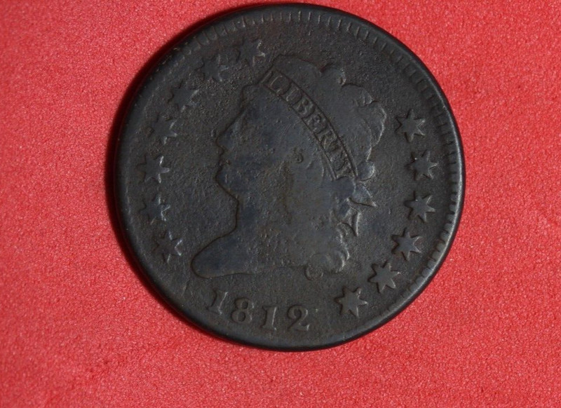 1812- Large Cent Coronet Head One Cent #P27786