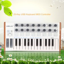 WORLDE Professional 25-Key Studio MIDI Keyboard Controller Velocity-Sensitive