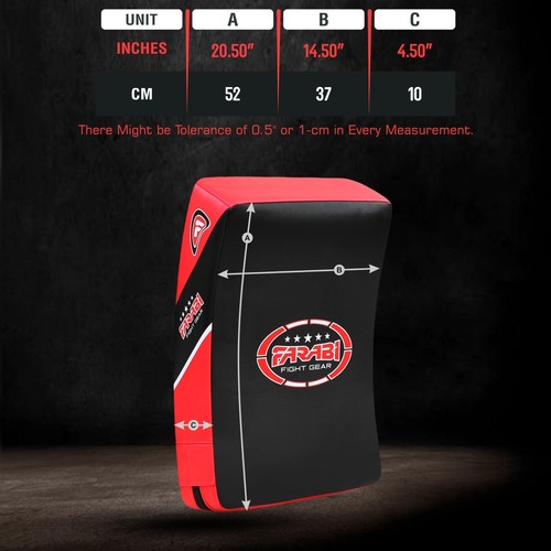 Kick Shield Pad — Farabi Sports Kick Pads Strike Kick Boxing MMA Thai Kick Pads - Picture 30 of 42