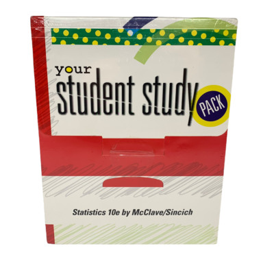 Pearson Your Student Study Pack 'Statistics 10e by McClave/Sincich' NEW