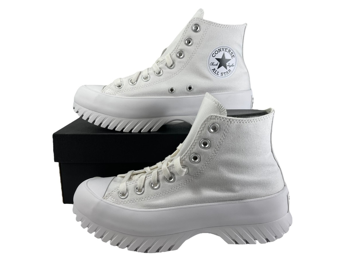 Converse Chuck Taylor Lugged WHITE Platform Sneaker 10.5