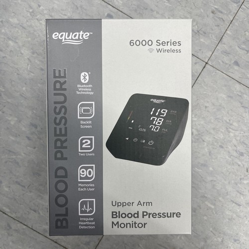 EQUATE 6000 Series Upper Arm Blood Pressure Monitor Bluetooth Wireless