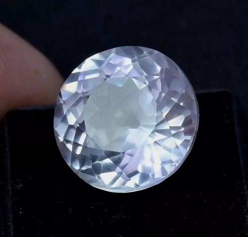 Impresionante piedra preciosa redonda natural mexicana blanca certificada por Danburita 9,46 quilates - Imagen 3 de 7
