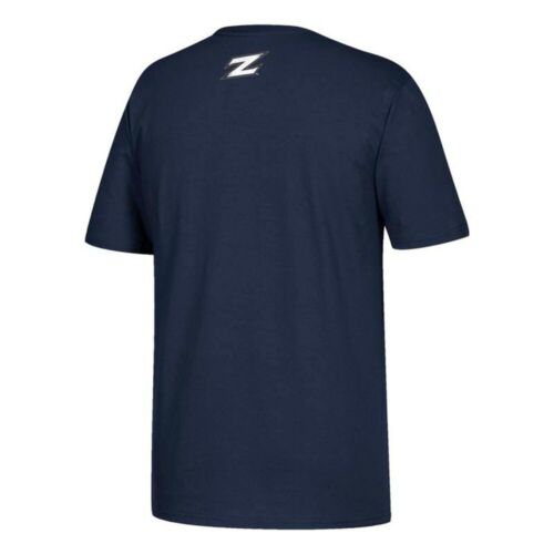 Akron Zips NCAA Adidas Spray Football Graphic Men's Navy Blue T-Shirt - Picture 3 of 3