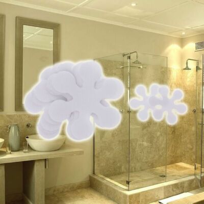 8pcs Pack Snowflake Shape Anti Slip Bathtub Stickers Decals Bath