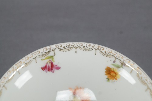 Es Prussia Dresden Style Floral & Gold Small Compote Circa 1902 - 1937 - Picture 4 of 10