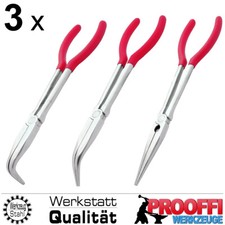 3 x Spitzzange Telefonzange Radiozange Flach Rund Zange Gerade 280mm Extra Lang