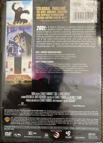 2001 - A Space Odyssey (Two-Disc Special Edition) DVD Keir Dullea : Like New - Picture 2 of 2