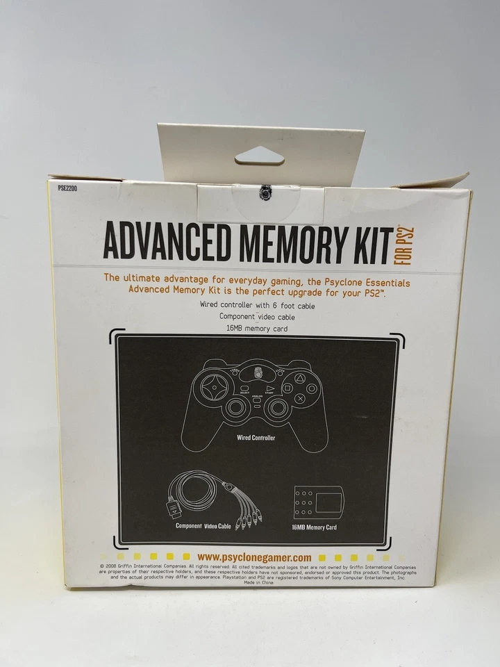 Psyclone Essentials Memory Card Starter Kit Pack PS2 Controller Component Cable - Image 4 of 4