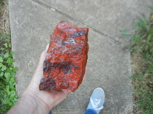 Red Jasper Rough Rock For Cabbing / Display From Chile 5 lbs 3.20 oz - Picture 5 of 6