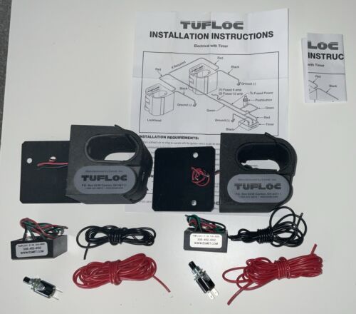 2- Tufloc Gun Electrical Locking Button With Timer Mount,Shotgun/Rifle-New