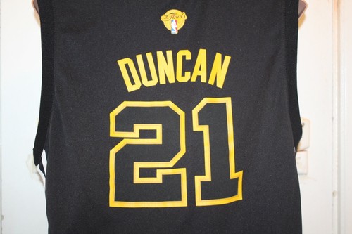 ADIDAS San Antonio Spurs 2014 The Finals Tim Duncan #21 Swingman Jersey Youth L - Foto 5 di 6
