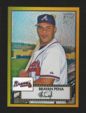 2006 Topps '52 Heritage Brayan Pena Braves #54 RC Gold Refractor Rare Sp 29/52