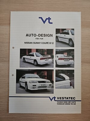 NISSAN SUNNY Coupé B12 VESTATEC Car Styling Exclusiv 1980 Tuning D&W Prospekt