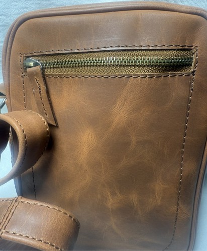 Borsa a tracolla vera pelle uomo borsa da viaggio vintage lavoro business air travel bag - Foto 7 di 13