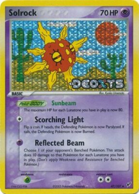 Solrock [Reverse Holo] #47 from Deoxys ((2005)) – Pokémon card