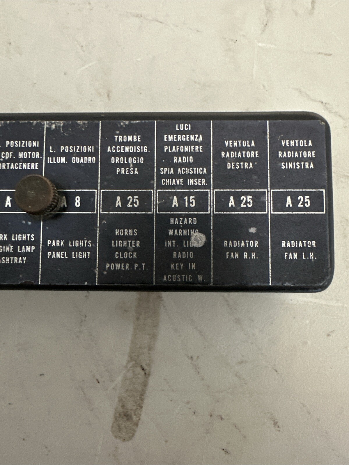 OEM Ferrari 250 275 330 Electrical Fuse Box Panel Board W Top P/R READ