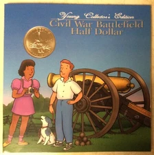 1995 S Civil War Battlefield Half Dollar Young Collector's Edition Commemorative