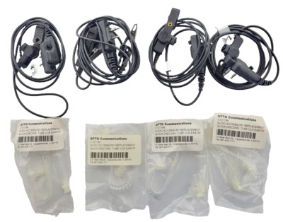 OTTO EARPHONE KIT W/ C101199 AUDIO REPLACEMENT ACCESSORY (lot of-4)NEW.